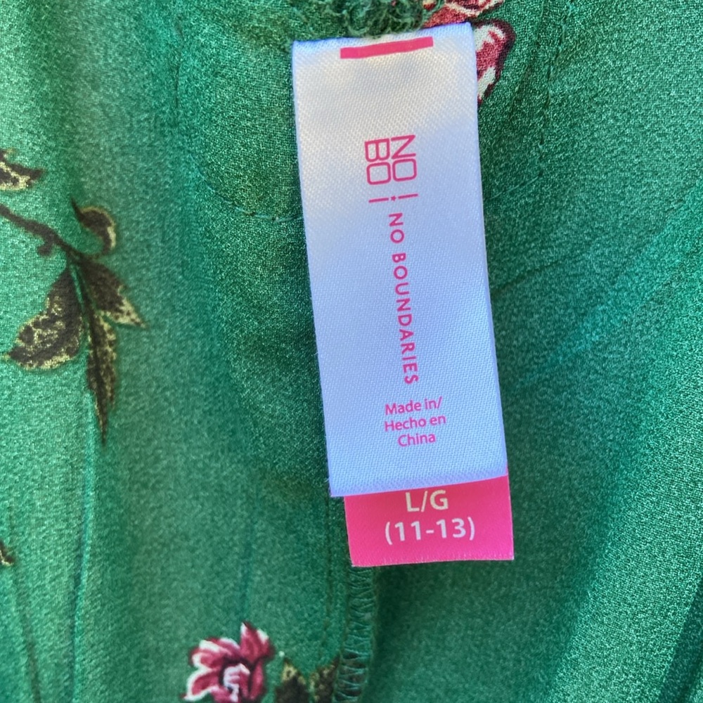 Green Floral Kimono - Picture 3 of 4